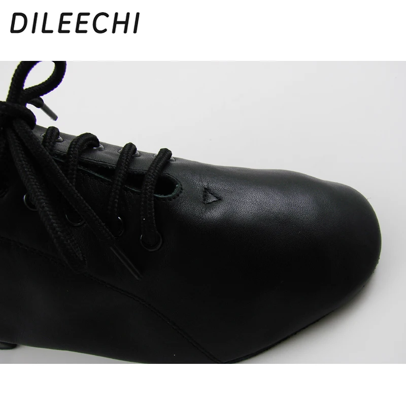 DILEECHI мужские туфли из натуральной кожи для латиноамериканских танцев на каблуке