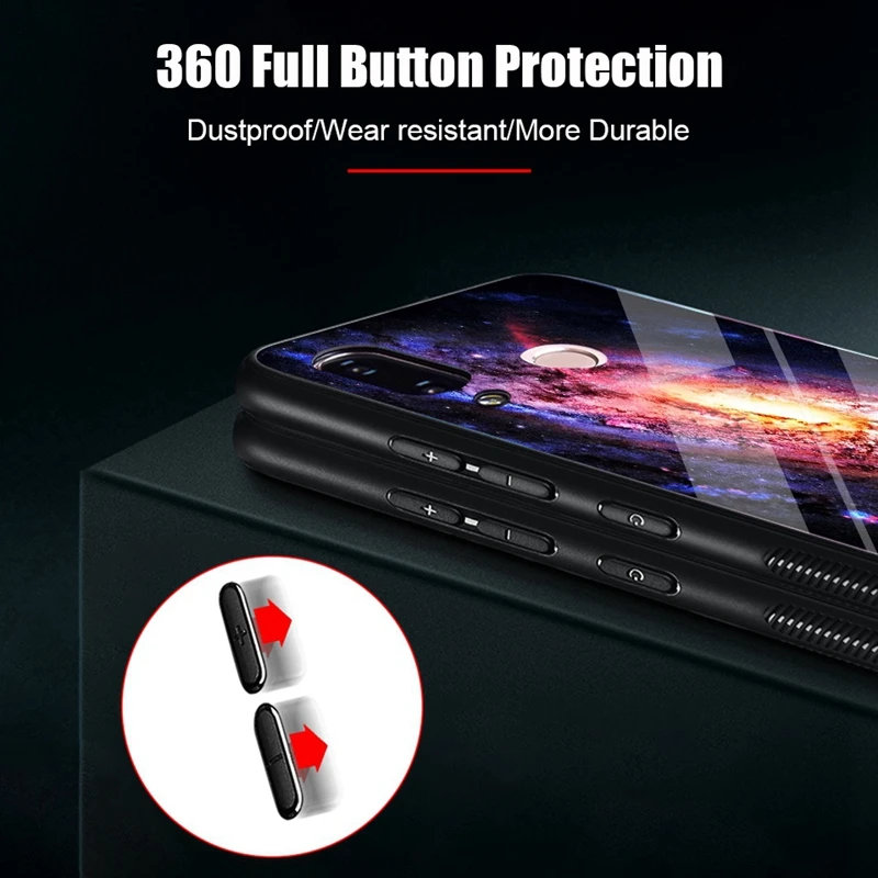 Чехол из закаленного стекла для Huawei P20 Pro чехол телефона Mate 20 pro 10 Lite Honor 9 7A Y6 Nova 3 с