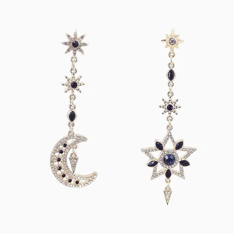 Серьги подвески женские из серебра 925 пробы с кристаллами|Серьги-подвески| |