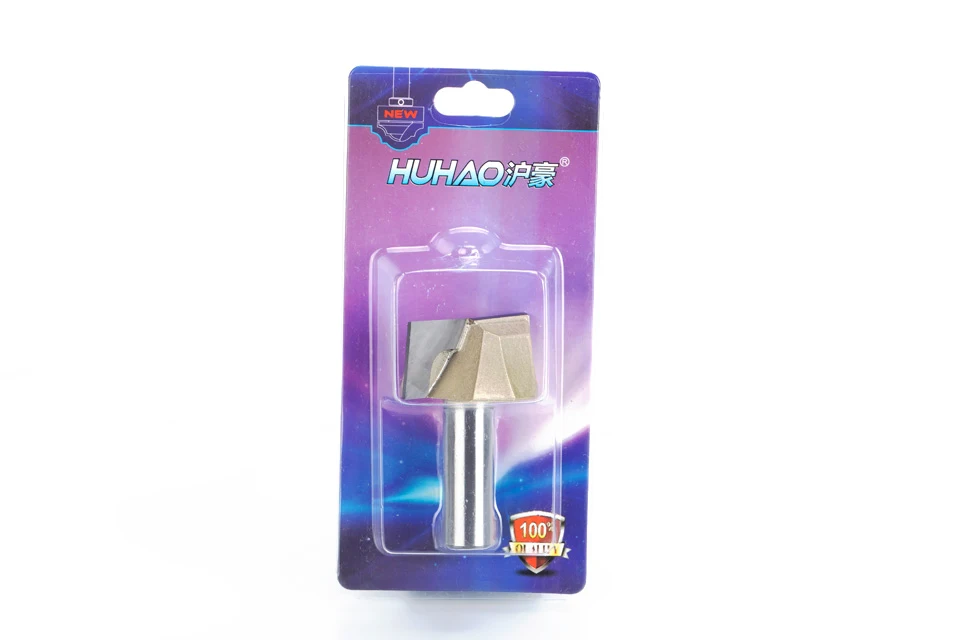 HUHAO 1pcs 1/2" Shank CNC Cleaning bottom router bit Woodworking Tools two Flute endmill router bits for wood cutting tools