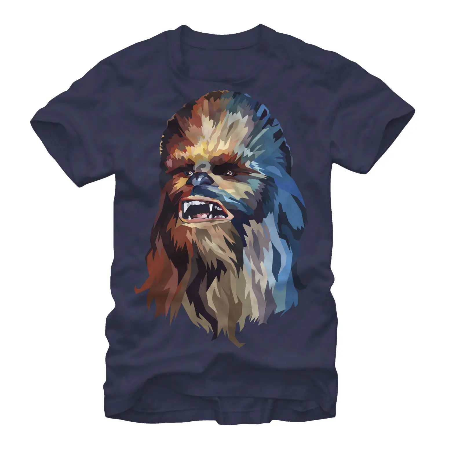 Мужская футболка Star Wars Chewbacca Art, Мужская футболка с графическим рисунком от Fifth Sun(темно-синий, маленький), крутая Повседневная футболка, Мужская модная футболка унисекс