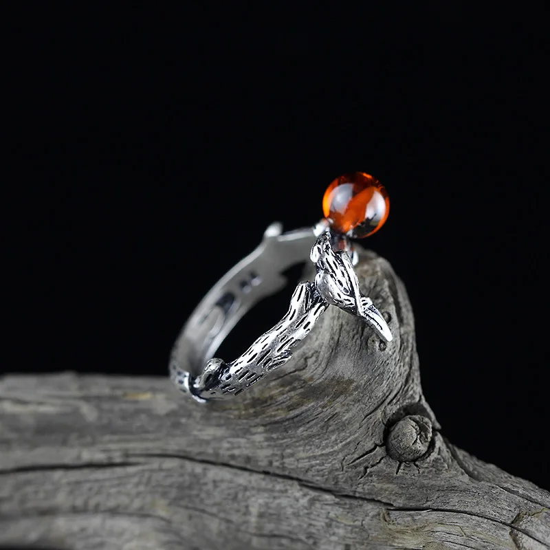 Иероглиф серебряных ювелирных изделий Zuyin дизайн Мэтт сеико открытое серебряное