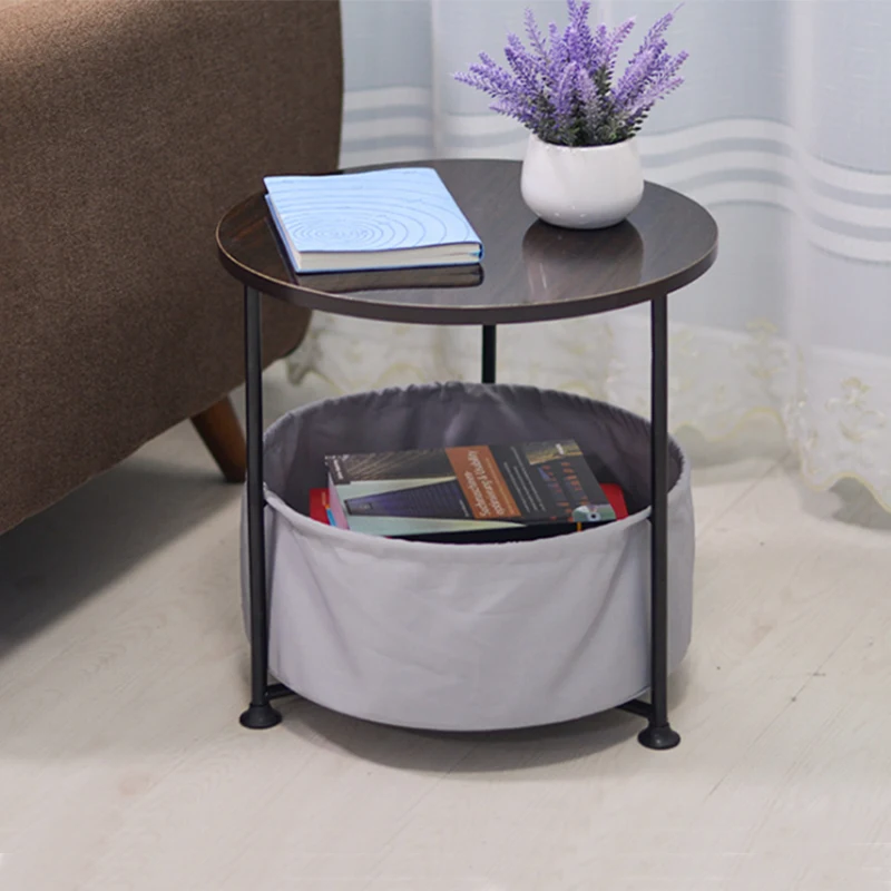 Simple Small Household Movable Round Sofa Storage Side Table Telephone Mini Coffee | Мебель