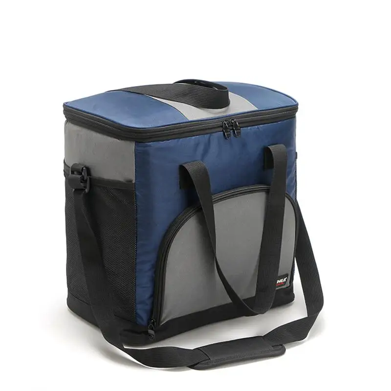 Большая изолированная сумка для пикника 25 л вместительный рюкзак корзина пешего - Фото №1