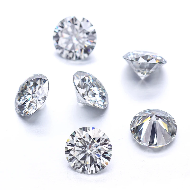 

4ct 10mm IJ Light Yellow Color Round 8 hearts and 8 arrows cut Moissanites stone for jewelry making
