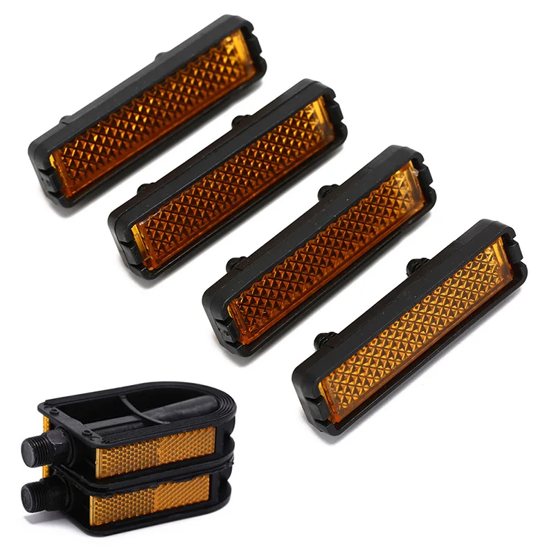 4 шт./лот отражатель для велосипедной педали безопасности ночного велоспорта