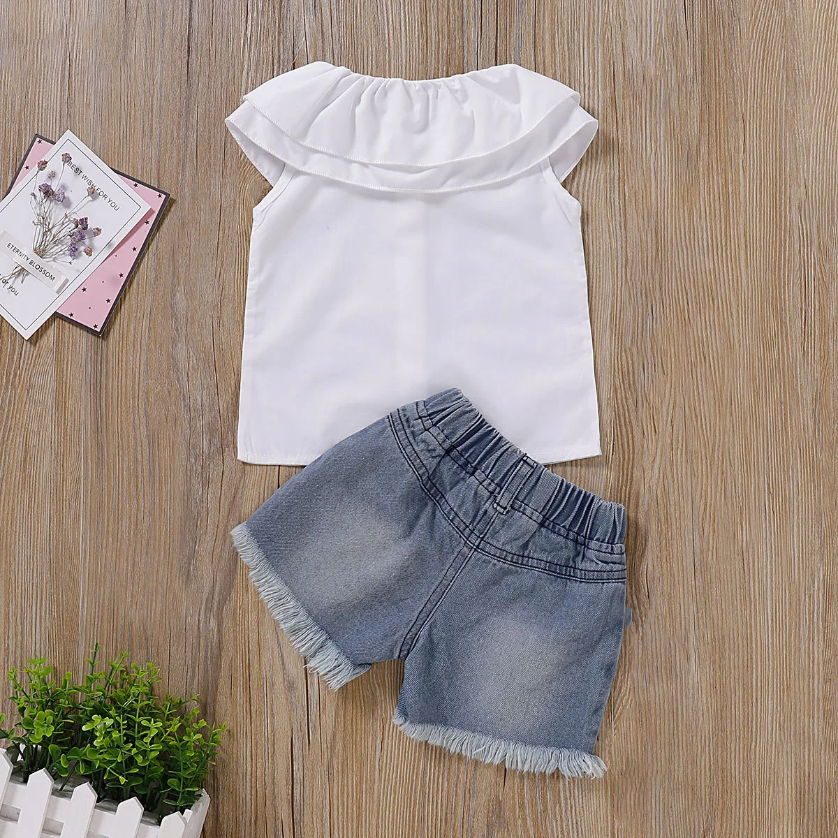 Великобритания 2 предмета одежда для маленьких девочек белый топ без рукавов с