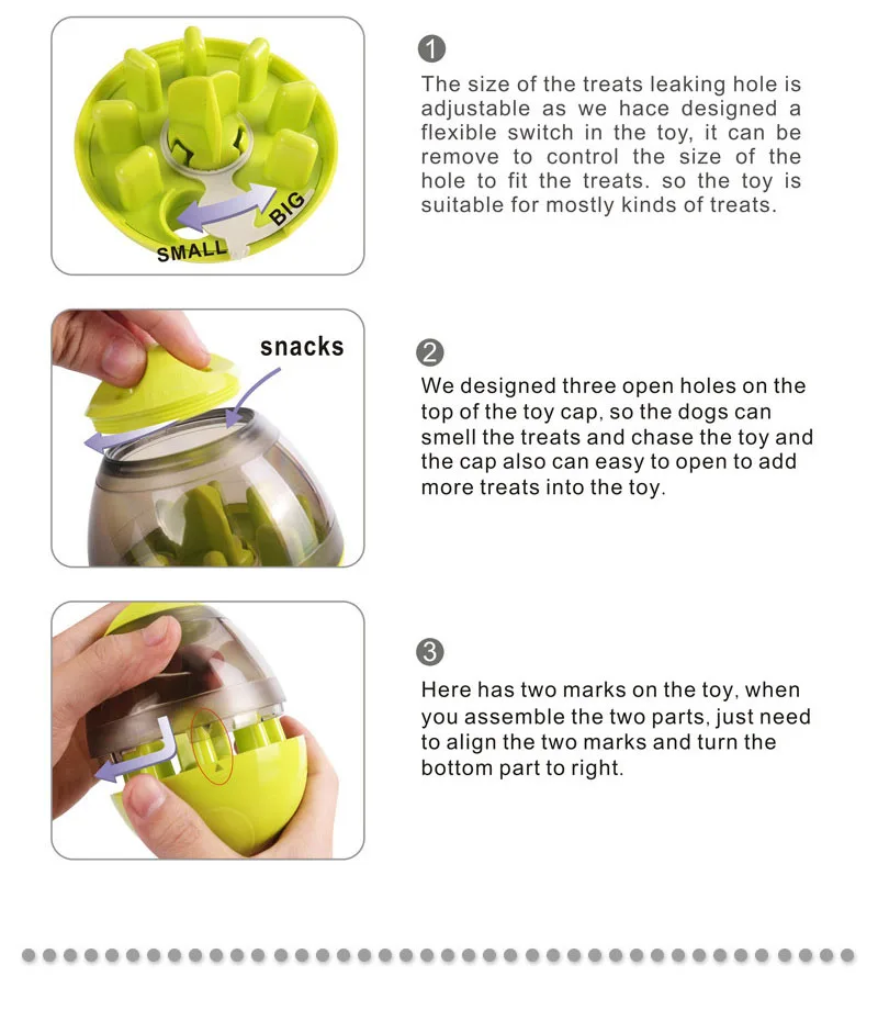 New Pet Tumbler Dog Toys Leakage Ball Bite Interactive Toy Removable Dogs Dispenser Chewing Playing Training Pets Supply | Дом и сад