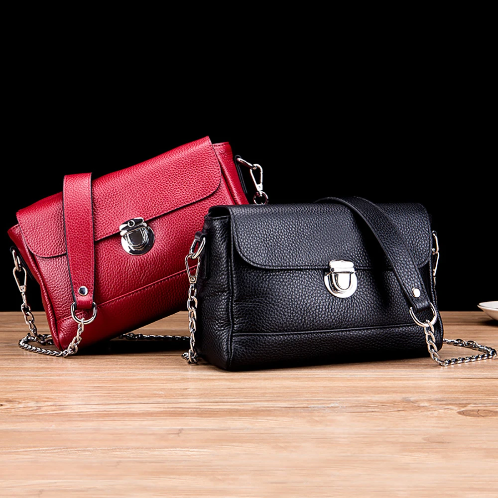 Новые женские сумки мессенджеры из воловьей кожи женская сумка на цепочке через