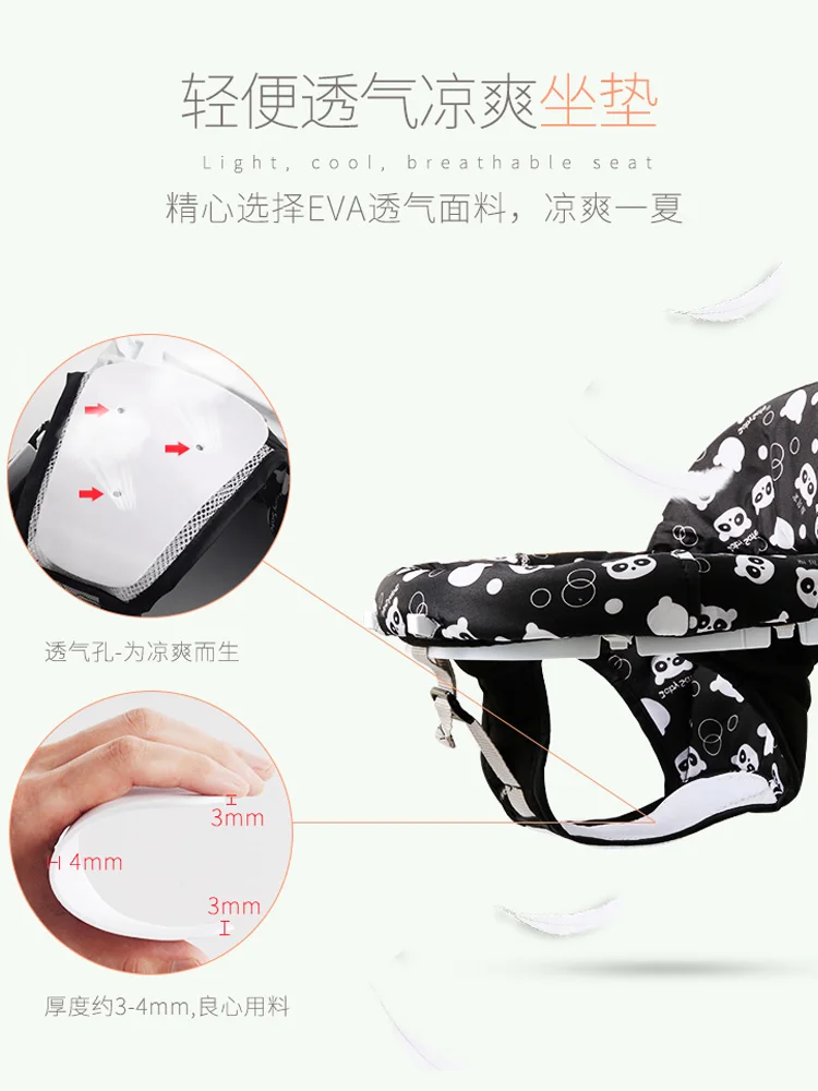 Ребенок waker ребенок ручной толчок может сидеть складной функция анти