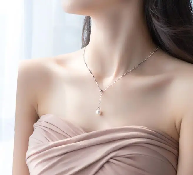 

1 шт., женская подвеска из серебра 100% пробы, с жемчугом