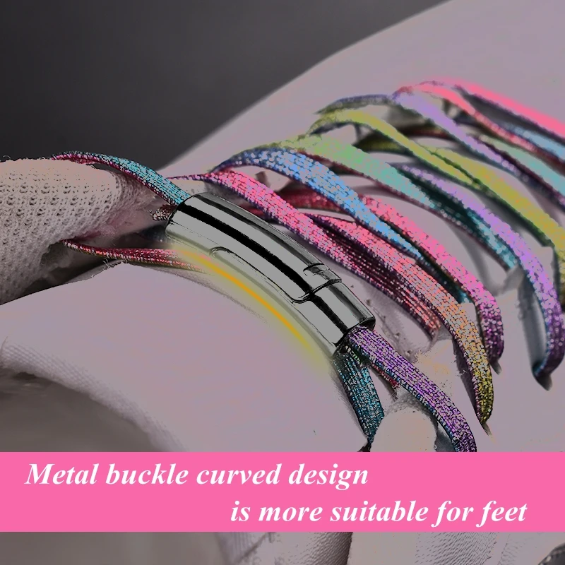 

2019 New Magnetic ShoeLaces Elastic Locking ShoeLace Creative Quick No Tie Shoes lace Kids Adult Unisex Sneakers Laces strings