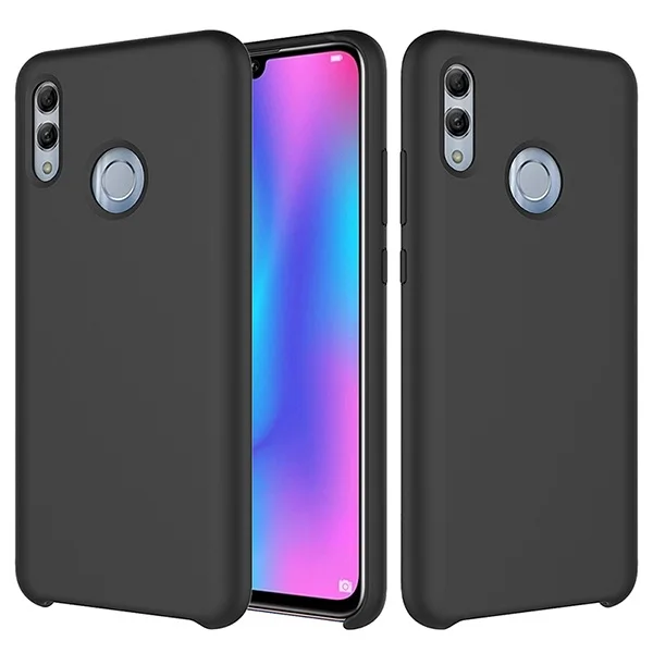 Black Жидкий силиконовый чехол GKK для huawei P Smart Z чехол из мягкой шелковистой кожи для huawei Honor 9 10 Lite чехол - Цвет: Black