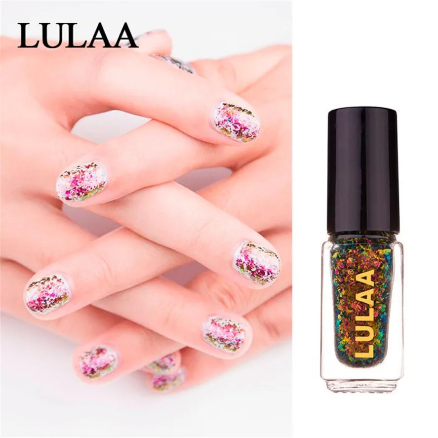 Новое поступление LULAA 1 шт. эффект хамелеона порошок для ногтей без лака Фольга