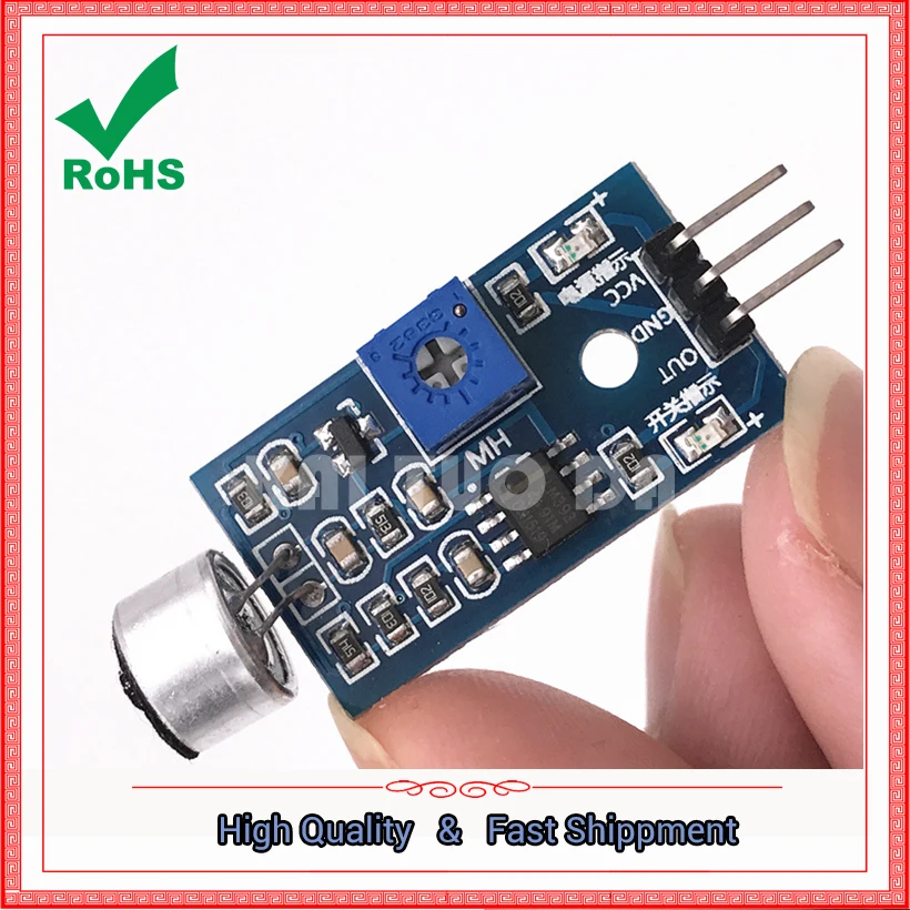 Модуль звукового датчика/голосовой модуль обнаружения звука свистка голосовой