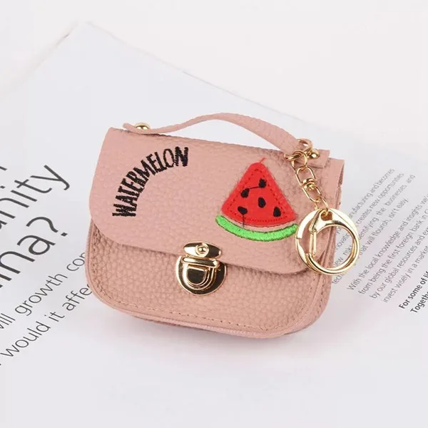 Watermelon - Pink Кошельки супер мини модные сумки Kawaii Мультфильм Дети Портмоне Сумочка для ключей, карточек подарок для девочек и женщин - Цвет: Watermelon - Pink
