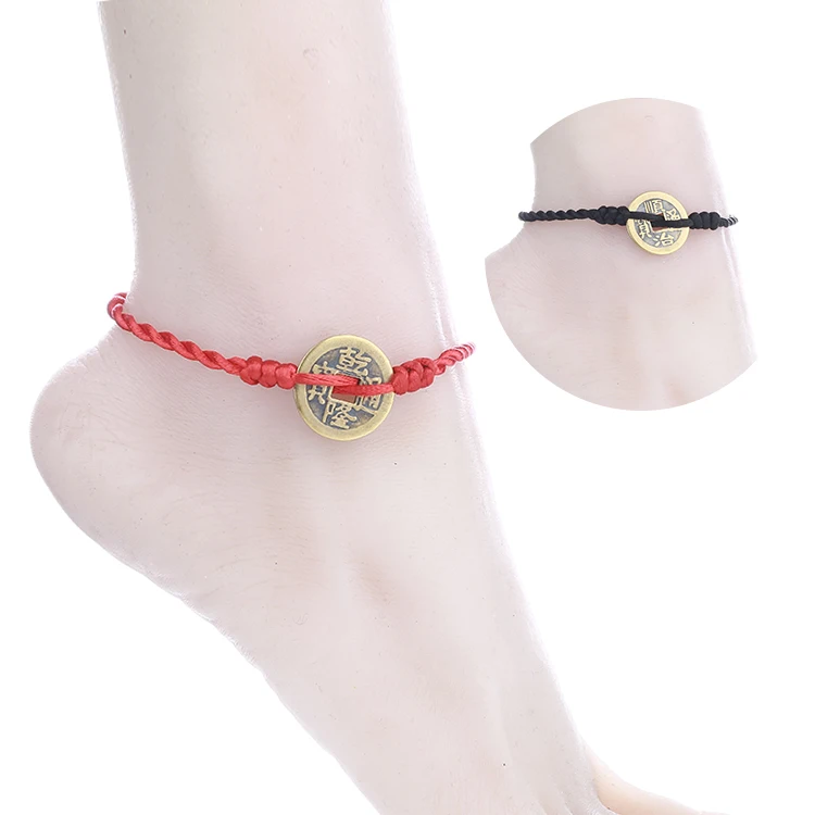 2 шт./компл. браслет на ногу для влюбленных пар уникальный подарок медный