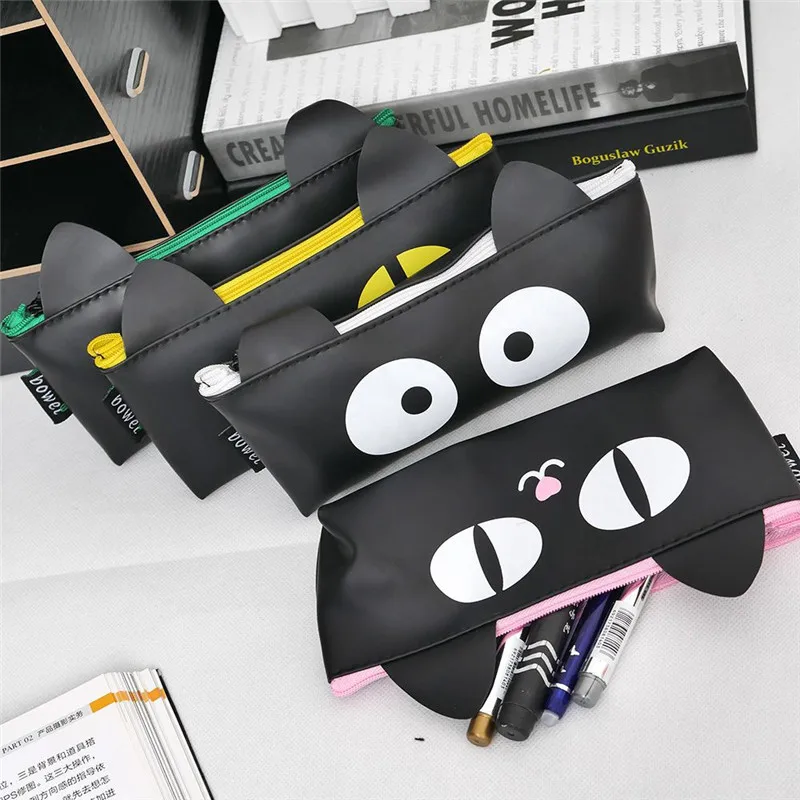 1 шт. Кот PU Водонепроницаемый Карандаш Чехол для девочек ручка Тоторо сумка