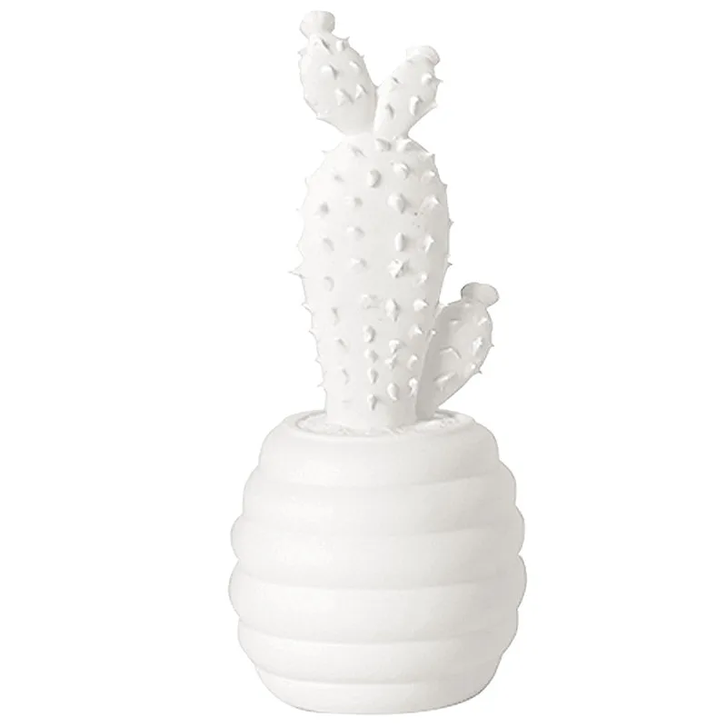 

Cactus Echinopsis Tubiflora Statue Simulation Flower Pot Ceramic Craftwork Office Show Window Living Room Decoration L2784