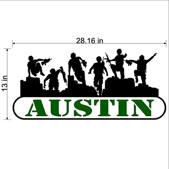 Индивидуальная армейская переводная наклейка Съемная виниловая на стену