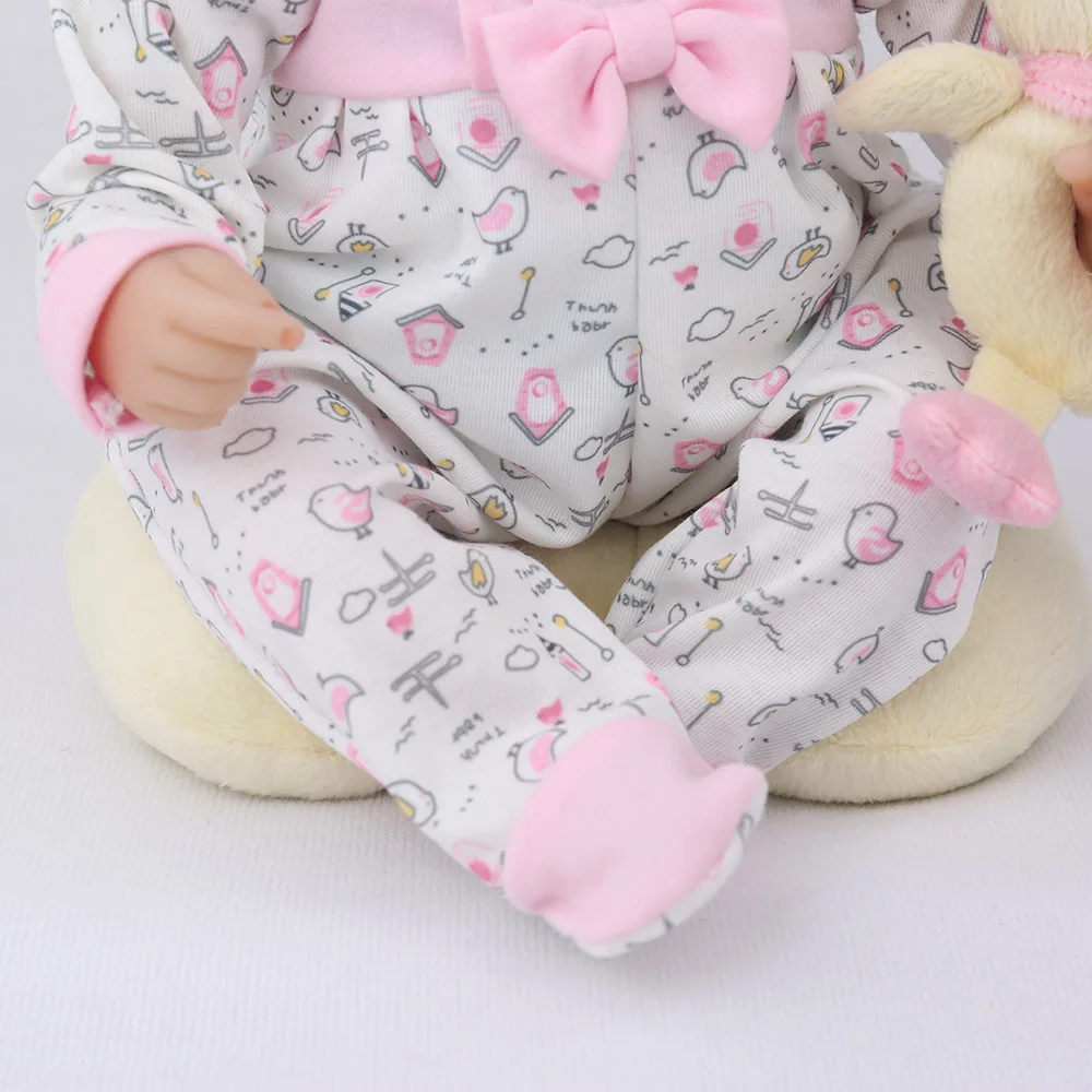 NPKDOLL Кукла реборн 45 см Рождественский подарок для девочек 17 дюймов Baby Alive мягкие игрушки "Цыплята" для девочек Lovely Bebe Reborn
