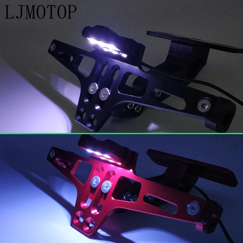 Кронштейн для держателя номерного знака мотоцикла с ЧПУ и светодиодный сигнал