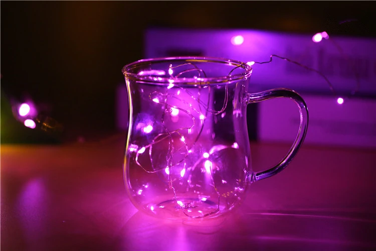 5 м медная проволока СВЕТОДИОДНЫЕ гирлянды водонепроницаемые сказочные