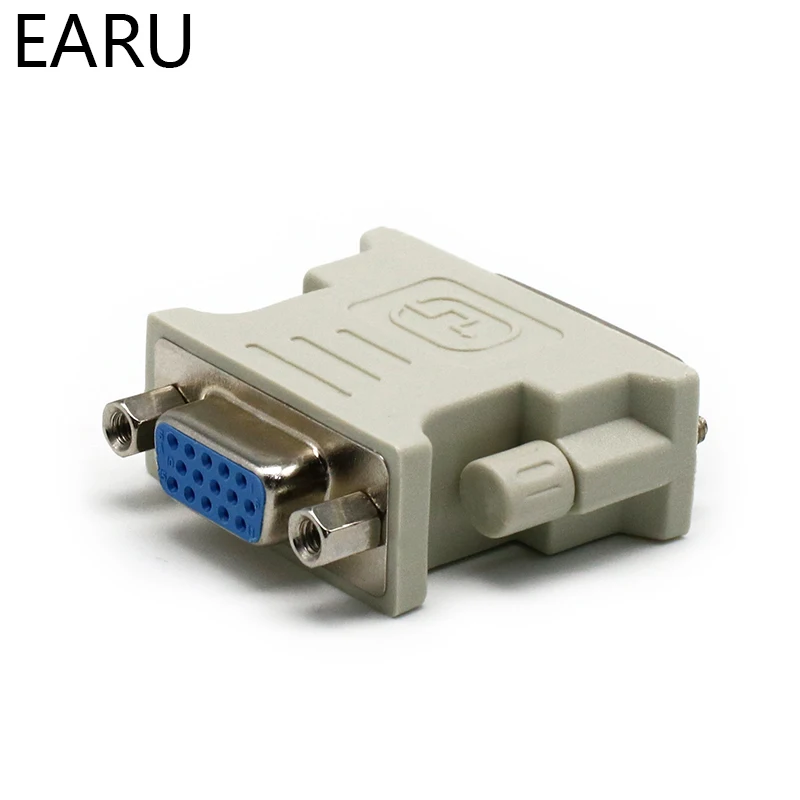 

DVI-I 24+5 Pin DVI to VGA Male to Female Video Converter Adapter for PC laptop for Graphics Cards Computer 1080P HDTV Monitor