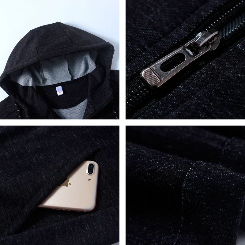 

2018 Autumn Winter 2 Piece Set Man Plus Size Hoodies Sweatshirt Pants Sportswear Outfit Sporting Suit Casual Tracksuits 4XL K60