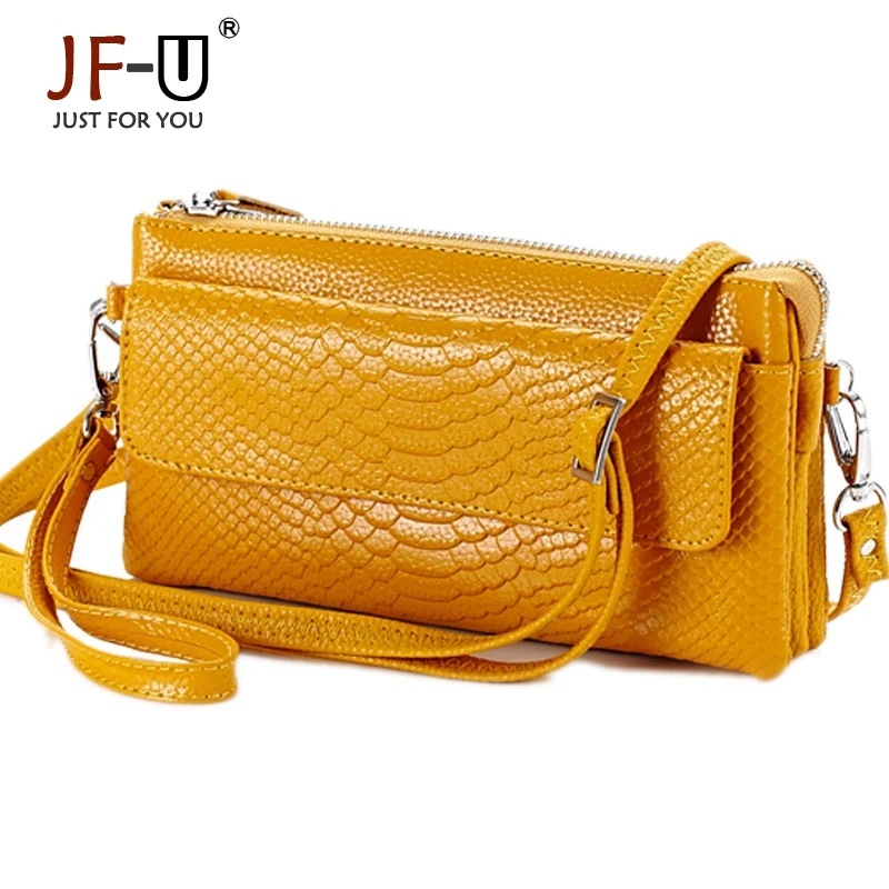JF-U Подлинная Кожаная Сумка Для Женщин Сумки На Ремне Роскошные Змеиный Конверт