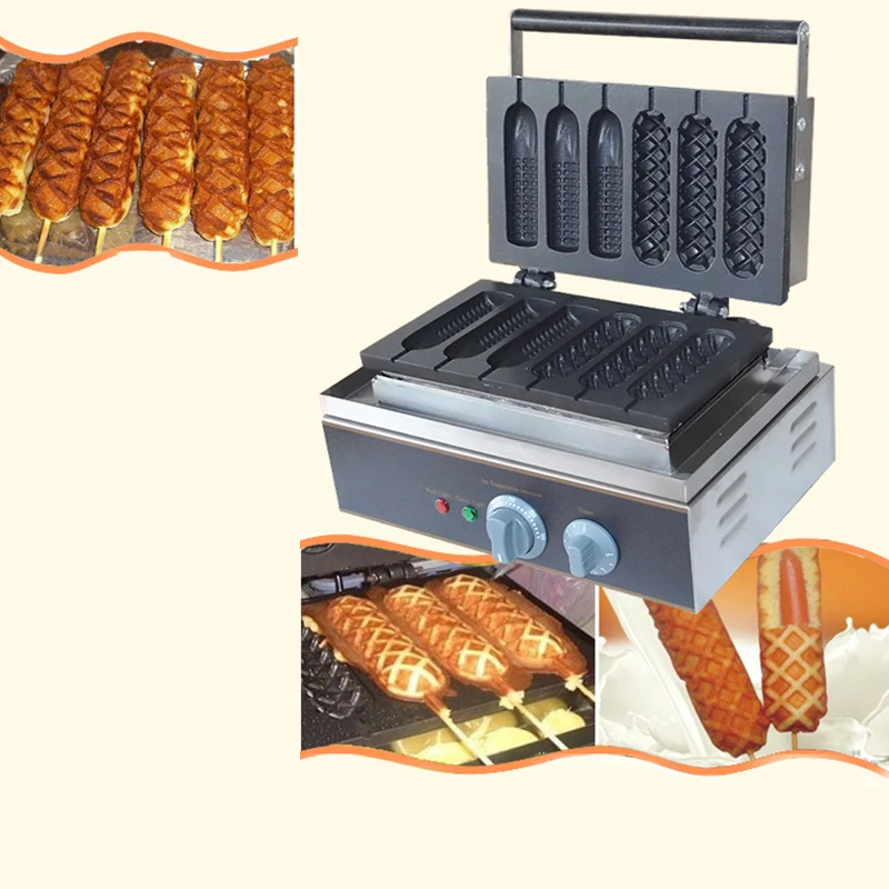 Промышленная Электрическая булочки хот дог & машина для кукурузы/Французский