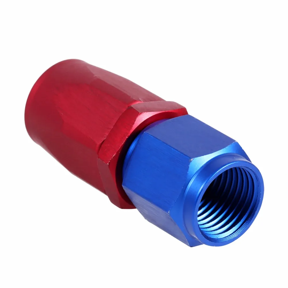 Угловой переходник AN6 для топливной/масляной линии шланга синий/красный цвет 0