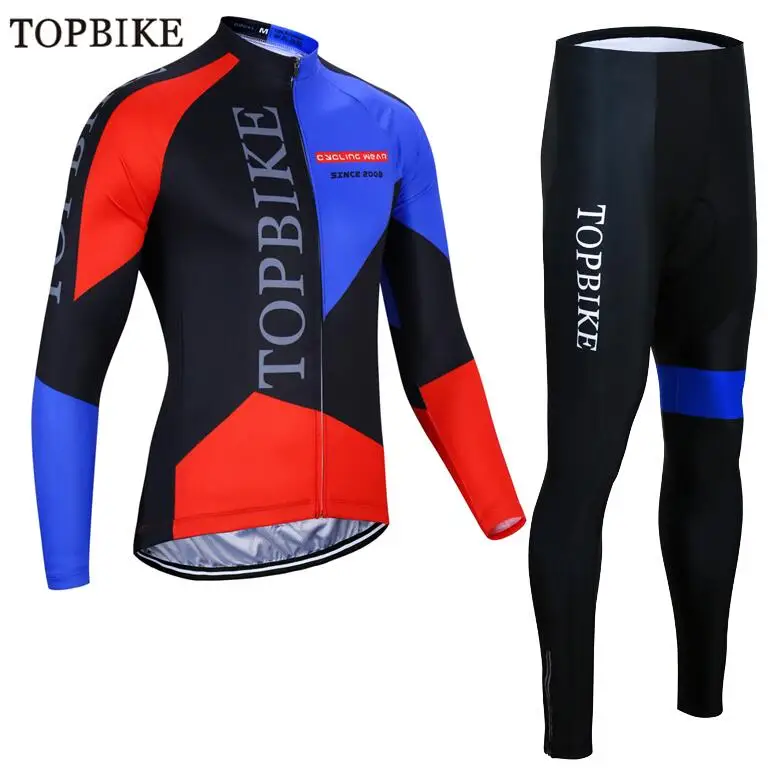 TOPBIKE Pro Велоспорт Джерси наборы traje ciclismo mujer с длинным рукавом гоночный велосипед велосипедная Одежда MTB Велосипедное платье велосипедный наряд - Цвет: TZ-0801