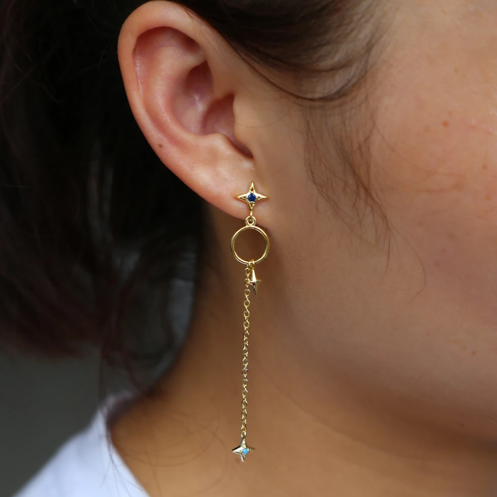 2020 подарок ко Дню Святого Валентина золотое покрытие с подвеской звездой Длинная