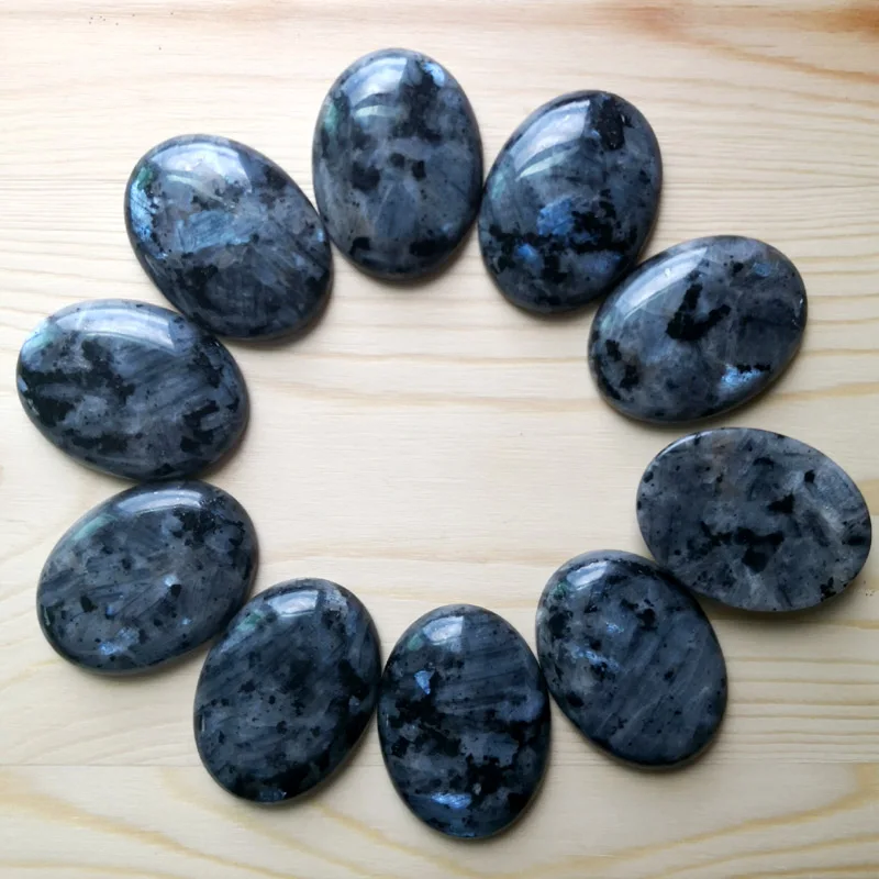 Модные натуральный камень shimmerstone бусины для изготовления ювелирных изделий кабошон 30x40 мм 10 шт без hloe Шарм кольцо аксессуары