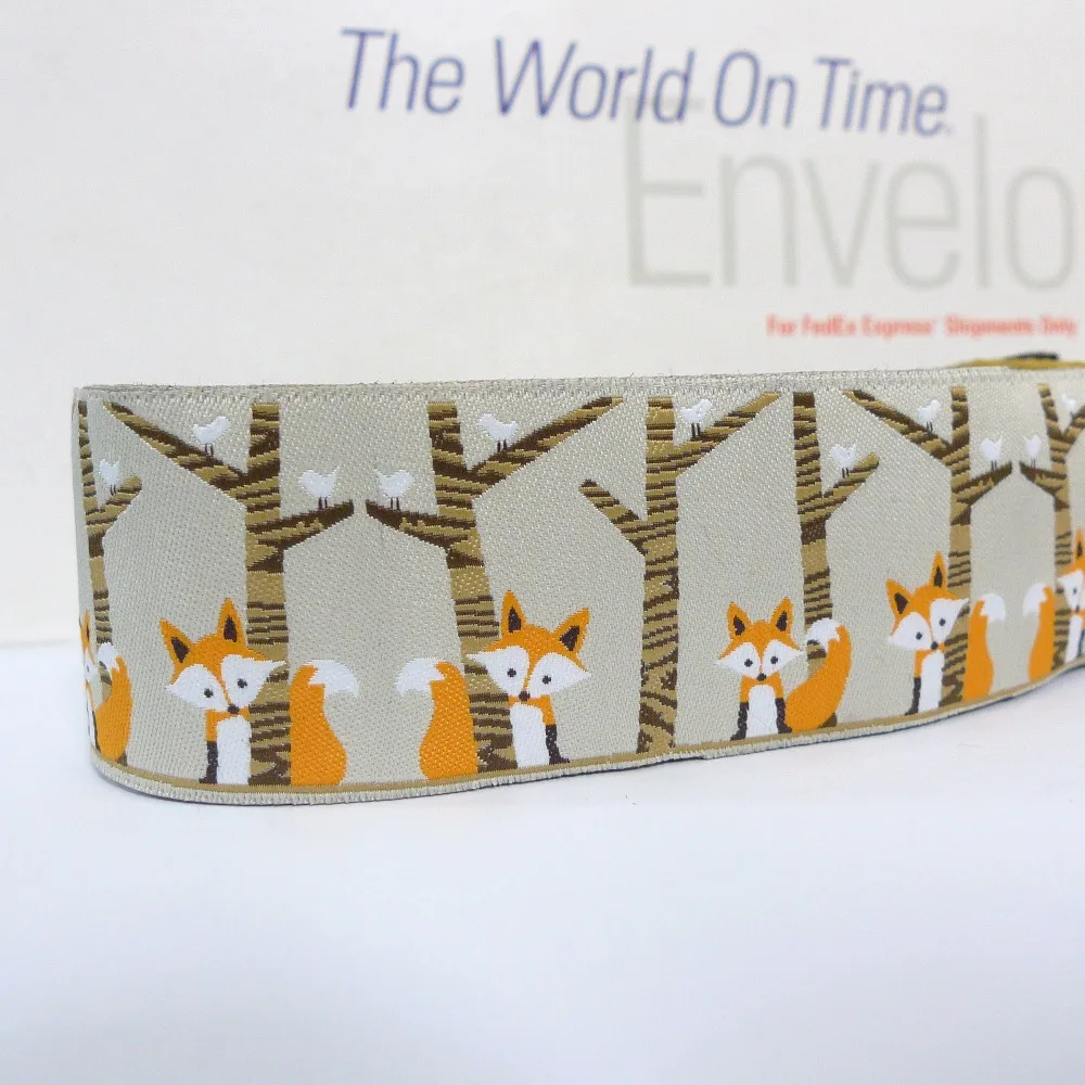 10 метров Милая лиса Европейская жаккардовая лента| |