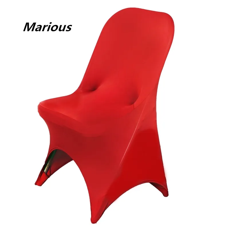 Белый и красный складной стул из спандекса по заводской цене эластичный чехол