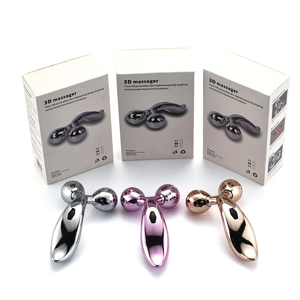 Массажер для массажа 3D Rouleau серебристый массажер с вращением на 360 градусов леважа и релаксации|Устройство