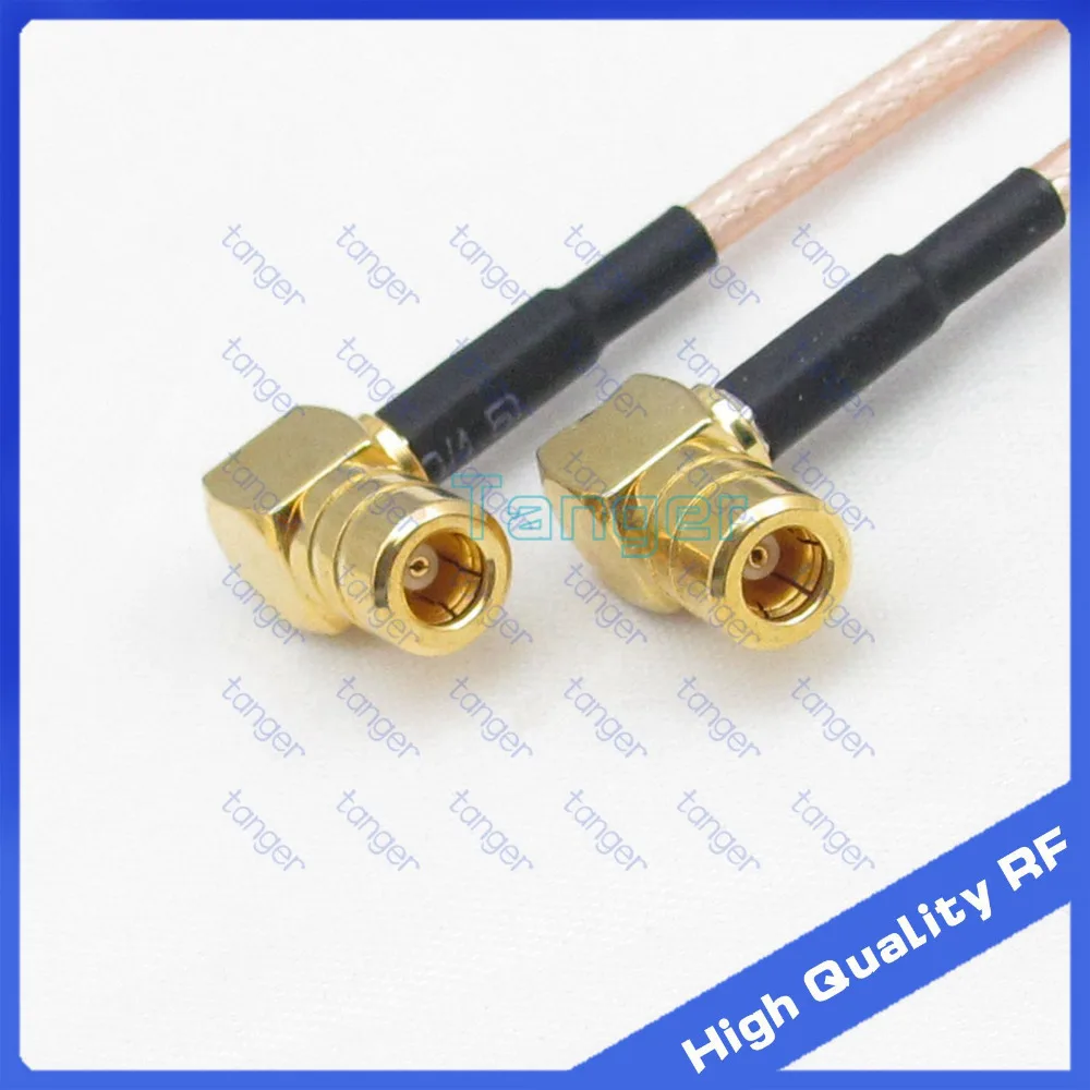 SMB гнездовой разъем для двойной прямой угол с 20 см 8 дюймов RF RG316 коаксиальный