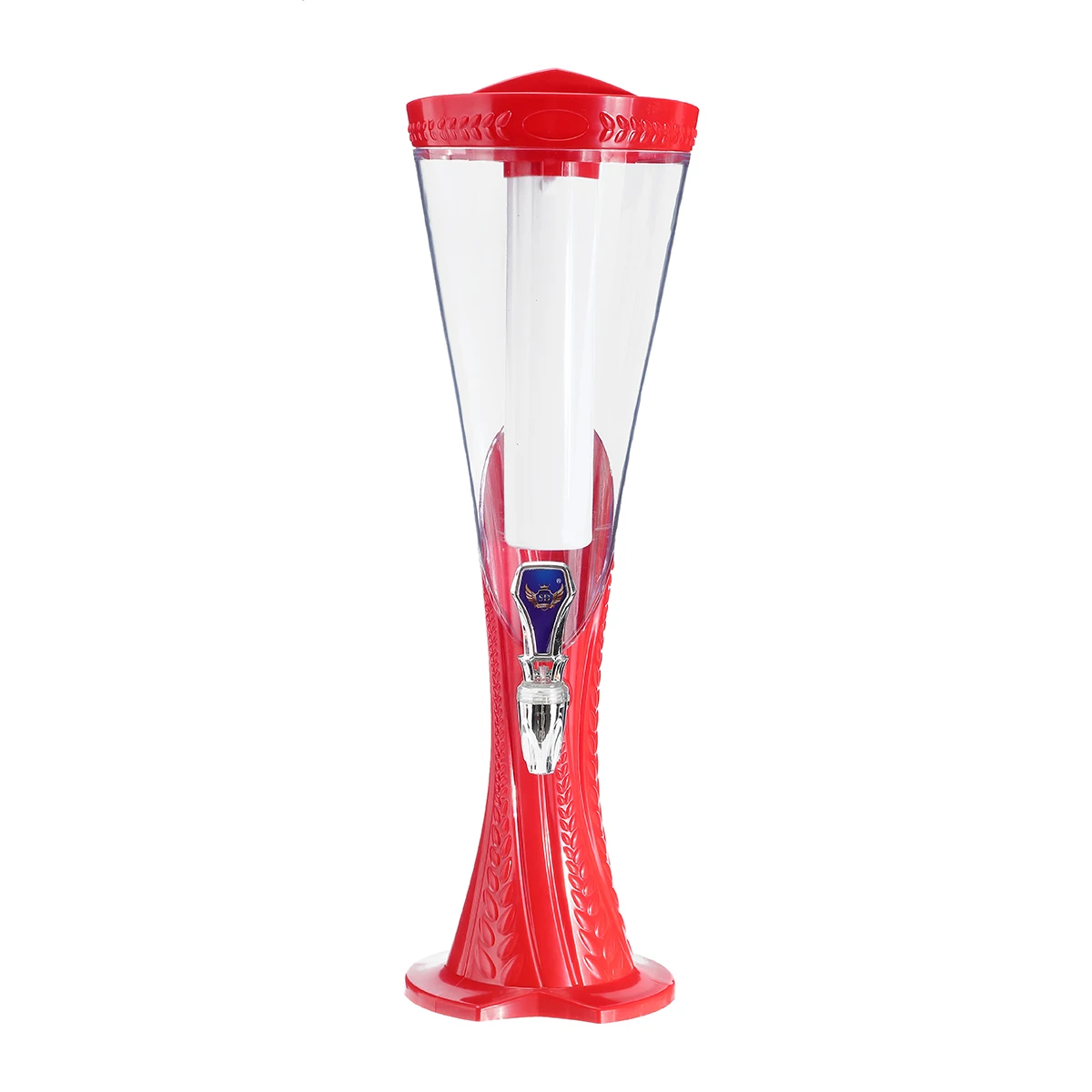 red 1.5L машина пивной контейнер Pourer бар лед ядро пиво коктейль напиток диспенсер машина контейнер Pourer Бар Инструмент пивная башня - Цвет: red