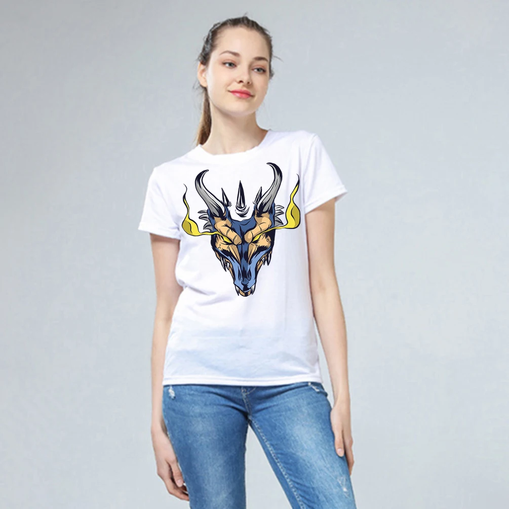 Женские футболки с принтом Lychee летние и весенние свободные коротким рукавом