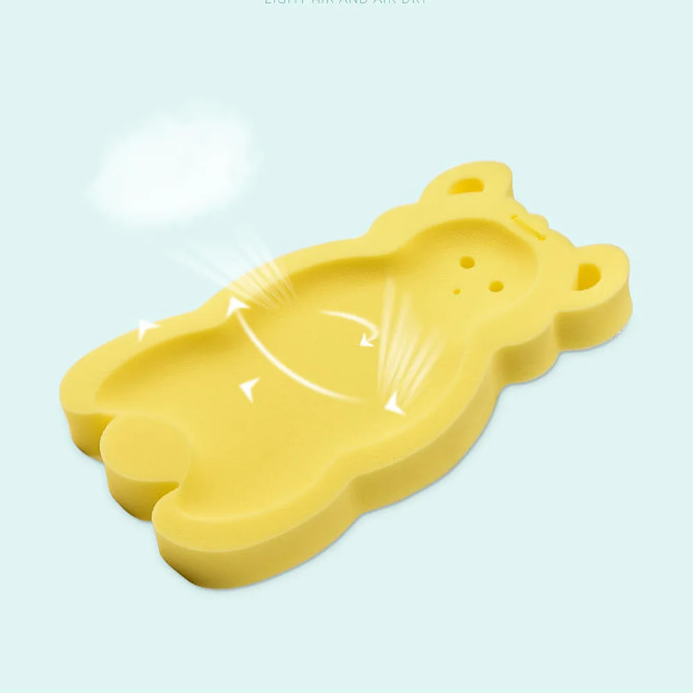 

Newborn Portable Sponge Safety Security Bath Seat Support Air Cushion Bed Babies Baby Bath Holder Non-slip Bed Infant Shower