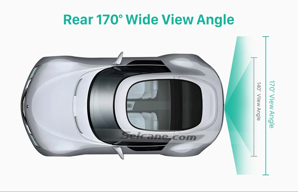 Seicane HD скрытая резервная камера для 2008-2012 Mazda 6 CX-7 CX-5 Автомобильная камера заднего вида с синей линейкой ночного видения