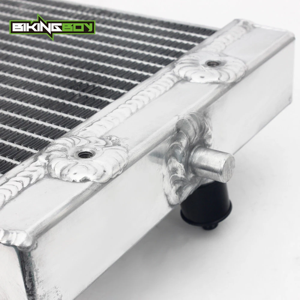 BIKINGBOY Polished ATV Engine Radiator Water Cooling for KAWASAKI KVF 700 Prairie KFX700 2004 2005 2006 2007 2008 2009 Cooler | Автомобили