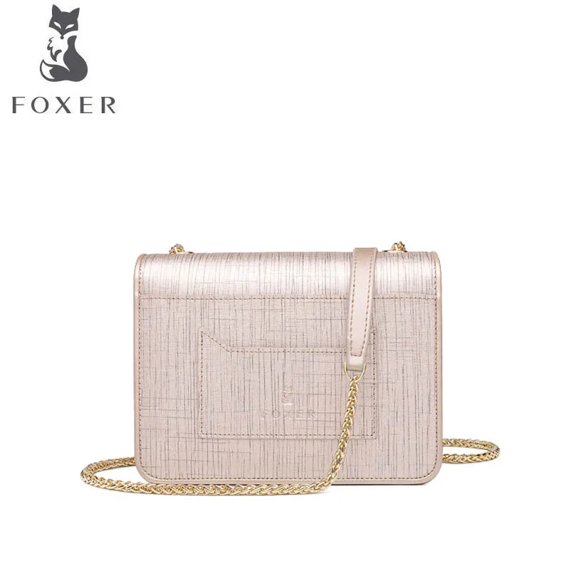 FOXER 2019 Новая корейская модная сумка на плечо Повседневная мессенджер цепочке