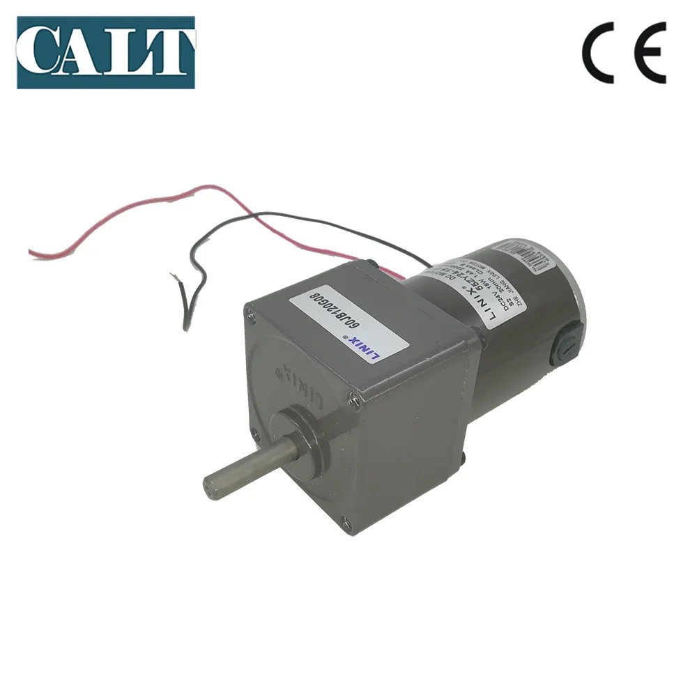 Высокое Качество Linix DC 24V 15W мотор редуктор 55ZY24 15 01 8 мм вал 2200 об/мин постоянного