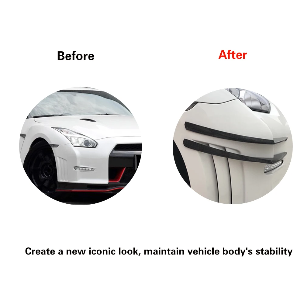 Плавники для переднего бампера GTR NISMO из углеродного волокна крылья