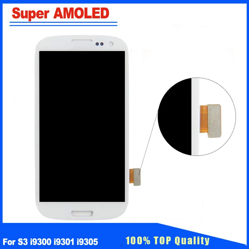 BackLight Adjustable Super AMOLED Display For Samsung Galaxy S3 i9300 i9305 LCD Touch Screen Digitizer Assembly Replacement | Мобильные