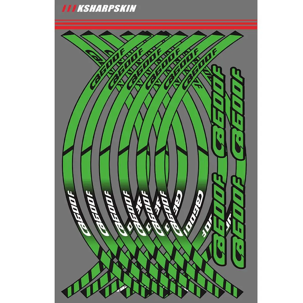 Наклейки на колеса мотоцикла светоотражающие наклейки в полоску для Honda
