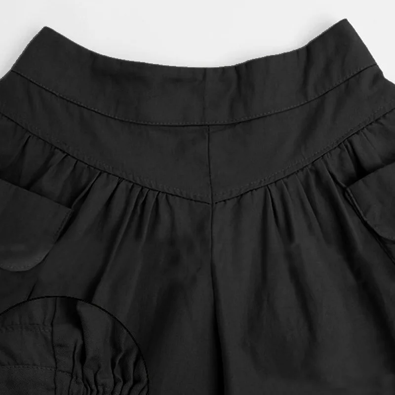 Новая мода 2018 шорты Для женщин Сплошной Цвет свободные летние более Размеры d